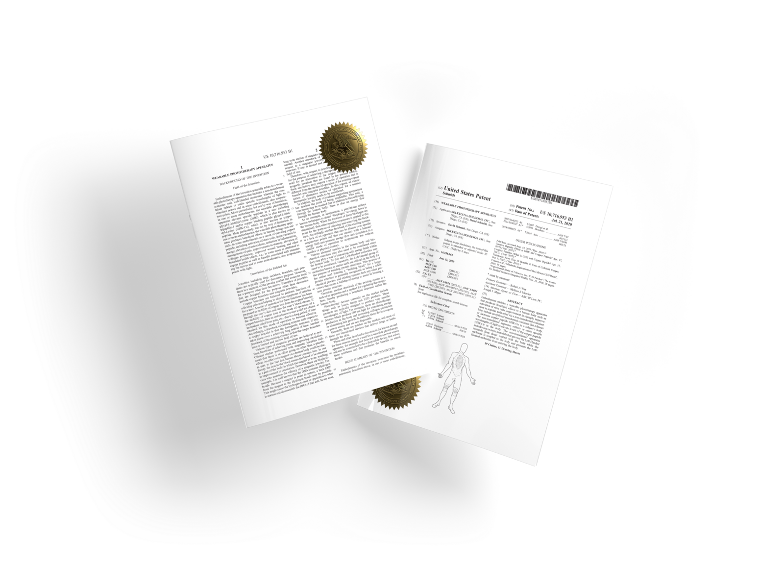 LifeWave X39 patent documents